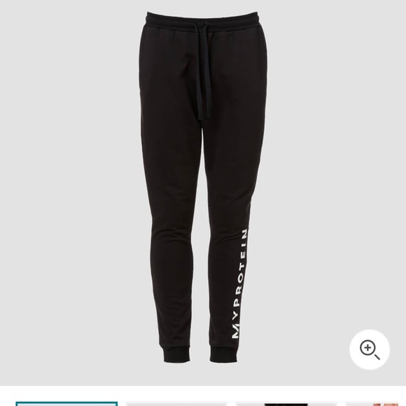 Slim fit black gym joggers - Picture 1 of 3